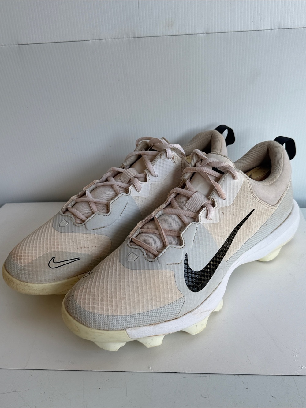 Nike Force Trout 9 Pro Low Rubber Baseball Cleats FB2908-
100,White/Black